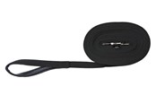 Koirat - Trixie Tracking leash cotton M–L: 15 m/20 mm Musta - TX19921