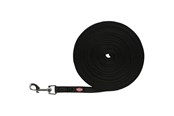 Koirat - Trixie Tracking leash rubberised S-M: 10 m/15 mm - black - TX19787