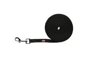 Koirat - Trixie Tracking leash rubberised S–M: 5 m/15 mm Musta - TX19786