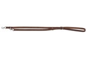 Koirat - Trixie Rustic fat leather adjustable lead M–L: 2.00 m/20 mm dark brown - TX19002