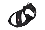 Koirat - Trixie Comfort Soft touring harness S–M: 35–60 cm/20 mm Musta - TX16281