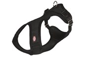Koirat - Trixie Comfort Soft touring harness S: 33–50 cm/20 mm Musta - TX16271