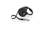 Koirat - Flexi New CLASSIC XS Tape Leash 3m 12kg Black - H7845S