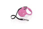 Koirat - Flexi New CLASSIC XS Tape Leash 3m 12kg Pink - H7845P