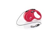 Koirat - Flexi New CLASSIC XS Cord Leash 3m 8kg Red - H7840R