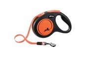 Koirat - Flexi New NEON - kelatalutin M, 5m 25kg musta/neon oranssi - H7829O