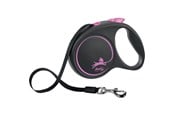Koirat - Flexi Black Design L leash 5 m 50 kg pink - H78016P