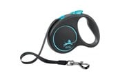 Koirat - Flexi Musta Design S leash 5 m 15 kg Sininen - H78014L