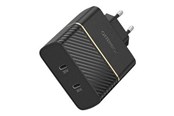 Puhelin - Adapterit & Laturit - OtterBox EU Wall Charger 50W - 1X USB-C 30W + 1X USB-C 20W USB-PD - black - 78-52724