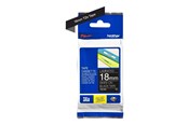 Paperit, valokuvapaperit ja tarrat - Brother TZE345 - White On Black - Roll (1.8 cm x 8 m) - TZe345