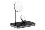 Puhelin - Adapterit & Laturit - Satechi 3-in-1 Magnetic Wireless Charging Stand - ST-WMCS3M