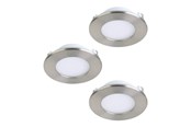 Smart Home - Älykoti - EGLO FUEVA-Z recessed spotlight Ø85 mm satin nickel 3-pack - 900111