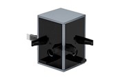 Valaisimet - EGLO TP CUBE CONNECTOR lisävaruste, muovi, alumiini - 98803
