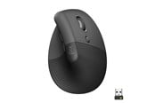 Hiiret - Logitech Lift Right Vertical - Graphite - Ergonominen hiiri - Optinen - 6 painiketta - Musta - 910-006473