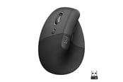 Hiiret - Logitech Lift Left Vertical - Graphite - Ergonominen hiiri - Optinen - 6 painiketta - Musta - 910-006474