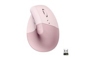 Hiiret - Logitech Lift Right Vertical - Rose - Ergonominen hiiri - Optinen - 6 painiketta - Punainen - 910-006478