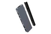 Telakointiasemat - Hyper Aja DUO-telakointiasema - USB-C / Thunderbolt 3 - HDMI - HD28C-GRAY