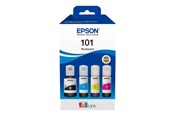 Mustepatruunat, värikasetit ja lisävarusteet - Epson 101 Multipack - 4-pack - Musta Keltainen cyan magenta - Original - ink tank - C13T03V64A