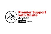 Palvelu ja tuki  - Lenovo Onsite + Premier Support - laajennettu palvelusopimus - 4 vuotta - paikan päällä - 5WS0T36208
