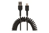 USB kaapelit - StarTech.com 20 tuuman (50 cm) USB A - C latauskaapeli kierretyllä johdolla - R2ACC-50C-USB-CABLE