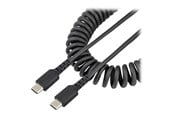 USB kaapelit - StarTech.com 20in (50cm) USB C Charging Cable Coiled Heavy Duty Fast Charge & Sync USB-C Cable USB 2.0 Type-C Cable - R2CCC-50C-USB-CABLE