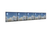 Seinäkiinnitys, AV-kiinnikkeet & AV-kalusteet - HI-ND Videorow - asennussarja - 5x1 videoseinälle (vaakasuora) - Max 60 kg - recommended for 43" - VR4300-0501