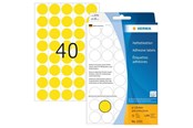 Paperit, valokuvapaperit ja tarrat - HERMA etiketit - matta - 1280 etikettiä - 19 mm pyöreä - 2251
