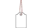 Paperit, valokuvapaperit ja tarrat - HERMA Strung Merkintä tags - name badge labels - 1000 label(s) - 15 x 24 mm - 6902