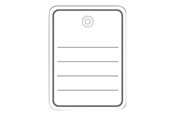 Paperit, valokuvapaperit ja tarrat - HERMA Tuotemerkkikortti - nimilappu-tarrat - 1000 tarra(a) - 48 x 65 mm - 6840