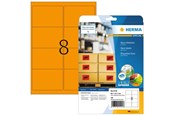 Paperit, valokuvapaperit ja tarrat - HERMA 5145 / Neon labels A4 99.1 x 67.7 mm luminous Oranssi permanent adhesion - 5145