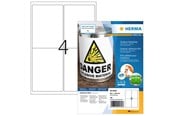 Paperit, valokuvapaperit ja tarrat - HERMA Weatherproof outdoor film labels A4 99.1 x 139 mm Valkoinen - 9539