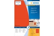 Paperit, valokuvapaperit ja tarrat - HERMA Coloured labels A4 199.6 x 143.5 mm Punainen permanent adhesion - 4567