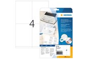 Paperit, valokuvapaperit ja tarrat - HERMA Osoitetarrat kirjoituskoneille A4 105 x 144 mm pysyvällä tarttuvuudella. - 4444