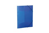 Muut kansiot, esijärjestäjät ja kirjoitusalustat - HERMA Elasticated folder A4 PP translucent dark Sininen - 19507