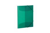 Muut kansiot, esijärjestäjät ja kirjoitusalustat - HERMA Elasticated folder A3 PP translucent dark Vihreä - 19521
