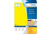 Paperit, valokuvapaperit ja tarrat - HERMA Coloured labels A4 105 x 148 mm Keltainen removable - 4561