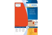 Paperit, valokuvapaperit ja tarrat - HERMA Coloured labels A4 105 x 148 mm Punainen removable - 4562