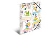 Muut kansiot, esijärjestäjät ja kirjoitusalustat - HERMA Elasticated folder A3 Cardboard Hiekkalaatikko Friends - 19796