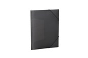 Muut kansiot, esijärjestäjät ja kirjoitusalustat - HERMA Elasticated folder A4 PP translucent Musta - 19501