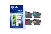 Mustepatruunat, värikasetit ja lisävarusteet - Brother LC 422XL Ink (Black Keltainen Cyan Magenta) 4-Pack - LC422XLVAL