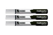 Kirjoitus- ja piirustustarvikkeet - Nobo Chalkmaker - marker - Valkoinen (pack of 3) - 34438398