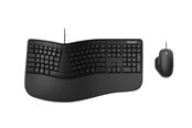 Näppäimistöt - Microsoft Ergonominen työpöytä - Näppäimistö ja Hiirisetti - Pohjoismainen - Musta - RJU-00009