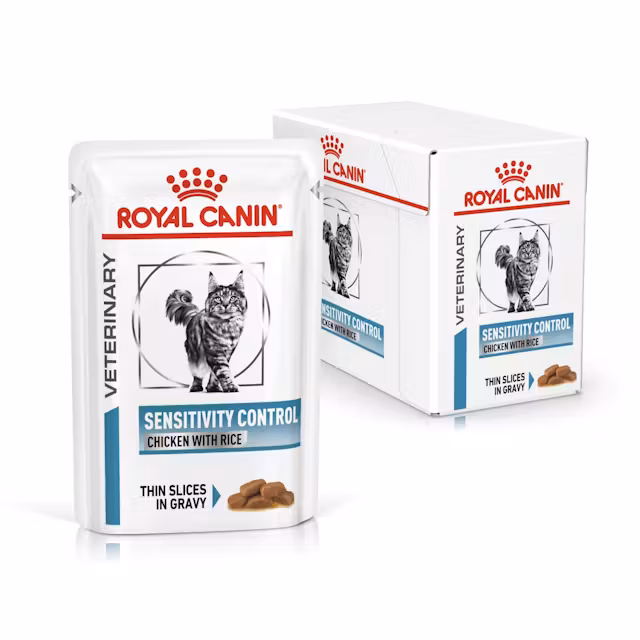 Kissat - Royal Canin Sensitivity Control Chicken with Rice Thin Slices In Gravy 85g (12-Pack) - 9003579011423