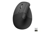 Hiiret - Logitech Nostin yrityksille - vasenkätinen - grafiitti - Ergonominen hiiri - Optinen - 6 painiketta - Musta - 910-006495