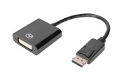 Näyttökaapeli - DIGITUS - videoliitäntä - DisplayPort DVI-I:hin - 15 cm - DB-340414-001-S