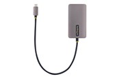 Telakointiasemat - StarTech.com USB C Video Adapter USB C to HDMI DVI VGA Adapter Up to 4K 60Hz Aluminum MultiPort Video Display Adapter - 118-USBC-HDMI-VGADVI