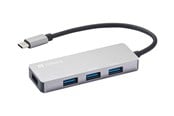 USB hub - Sandberg USB-C-keskus, jossa on 1 x USB3.0 ja 3 x 2.0 SAVER USB hub - 4 porttia - Harmaa - 336-32