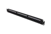 Lisätarvikkeet - Deltaco PAN-108 UTP-patchpaneeli 24xRJ45 Cat6 Krone-"liitin" 1U 19" metalli - PAN-108