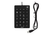 Näppäimistöt - Deltaco Numeric Keypad Silicone Musta - Numeroryhmän - Musta - TB-510