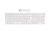 Näppäimistöt - Deltaco Fullsize Bluetooth 3.0 Aluminum Näppäimistö Hopea (Nordic) - Näppäimistö - Pohjoismainen - Hopea - TB-402